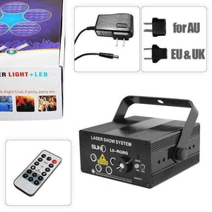 Planet Gates party light 5 Lens 80 Patterns RG Laser BLUE LED Stage Lighting DJ Show Light Green Red Home Professional Light