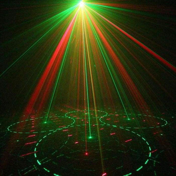 Planet Gates party light 5 Lens 80 Patterns RG Laser BLUE LED Stage Lighting DJ Show Light Green Red Home Professional Light