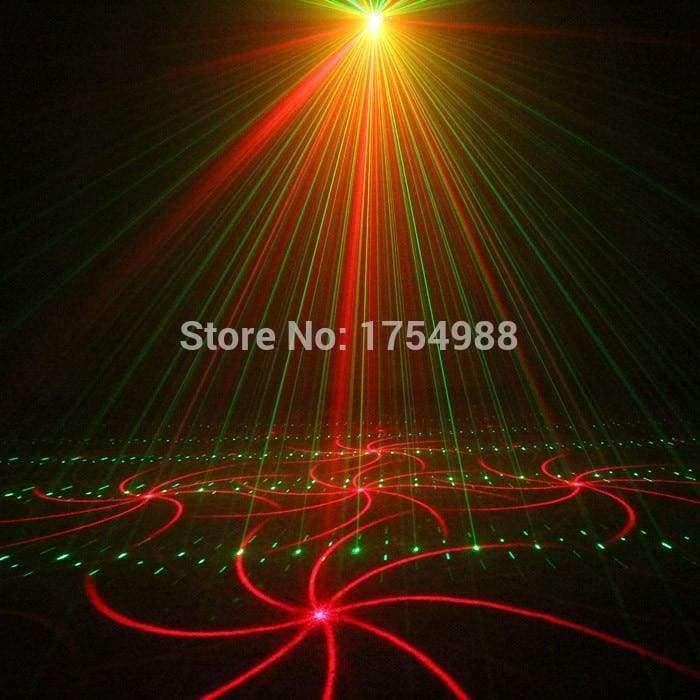 Planet Gates party light 5 Lens 80 Patterns RG Laser BLUE LED Stage Lighting DJ Show Light Green Red Home Professional Light