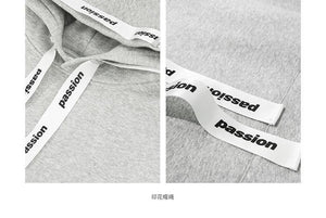 Planet Gates Passio Letter Printed Drawstring Hoodies Streetwear Hip Hop Hoody Mens Hoodies and Sweatshirts High Street