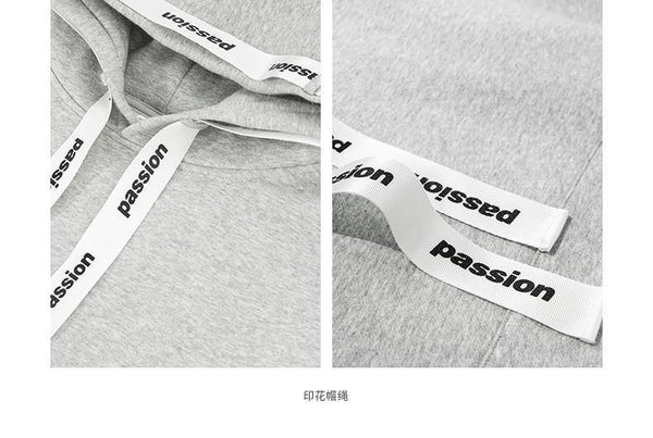 Planet Gates Passio Letter Printed Drawstring Hoodies Streetwear Hip Hop Hoody Mens Hoodies and Sweatshirts High Street