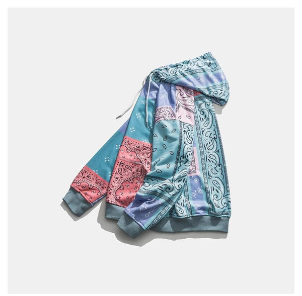 Planet Gates Patchwork Hoodies Sweatshirts Streetwear  Autumn Mens Hip Hop Casual Hooded Pullover Hoodie Harajuku Tops WY086