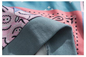 Planet Gates Patchwork Hoodies Sweatshirts Streetwear  Autumn Mens Hip Hop Casual Hooded Pullover Hoodie Harajuku Tops WY086