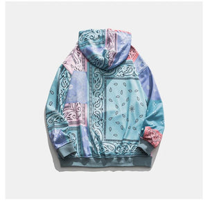 Planet Gates Patchwork Hoodies Sweatshirts Streetwear  Autumn Mens Hip Hop Casual Hooded Pullover Hoodie Harajuku Tops WY086