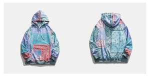 Planet Gates Patchwork Hoodies Sweatshirts Streetwear  Autumn Mens Hip Hop Casual Hooded Pullover Hoodie Harajuku Tops WY086