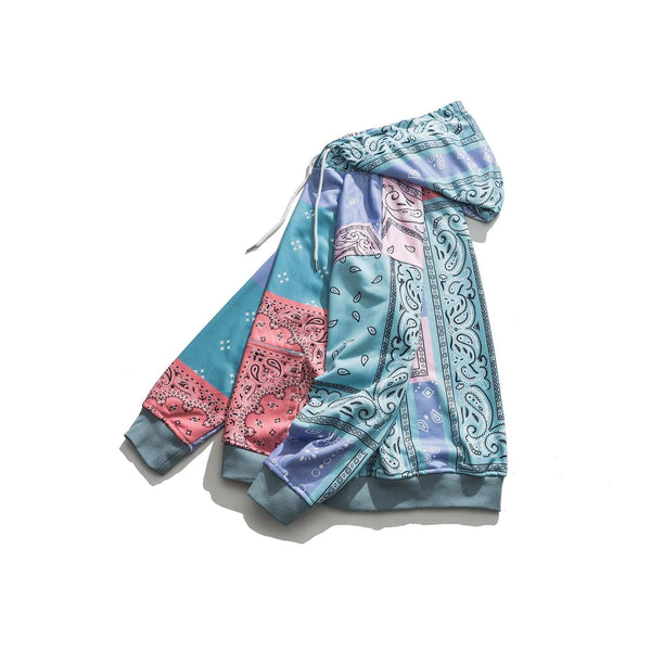 Planet Gates Patchwork Hoodies Sweatshirts Streetwear  Autumn Mens Hip Hop Casual Hooded Pullover Hoodie Harajuku Tops WY086