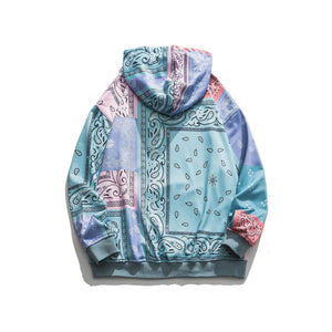 Planet Gates Patchwork Hoodies Sweatshirts Streetwear  Autumn Mens Hip Hop Casual Hooded Pullover Hoodie Harajuku Tops WY086