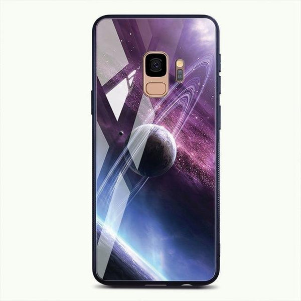 Planet Gates Pattern 06 / For Samsung S9 TOMKAS Tempered Glass Case For Samsung Galaxy S9 S9 Plus Silicone Coque Patterned Phone Cover Cases For Samsung Galaxy Note 9 8
