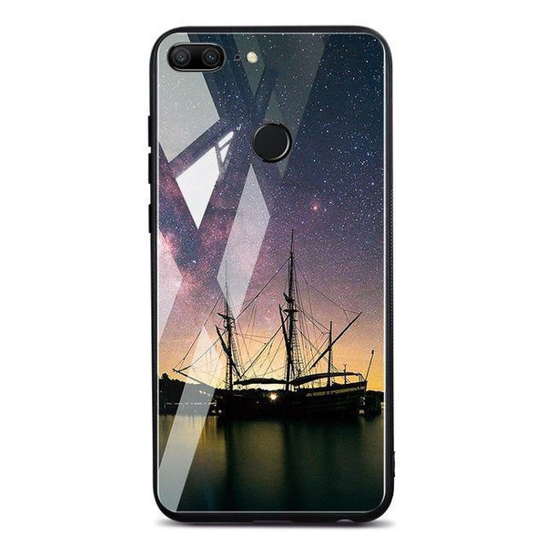 Planet Gates Pattern 07 / P20 Lite TOMKAS Space Case For Huawei P20 Lite Pro Mate 10 Lite Cases Cover P Smart Glass Coque Phone Case on for Huawei Honor 9 Lite 10