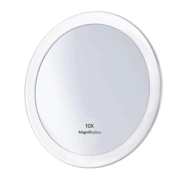 Planet Gates pattern 1 10x Magnifying Round Mirror Make Up Folding Pocket Cosmetic Mirror Magnification Compact Mirror with 3 Suction Cups 5.9 Inch