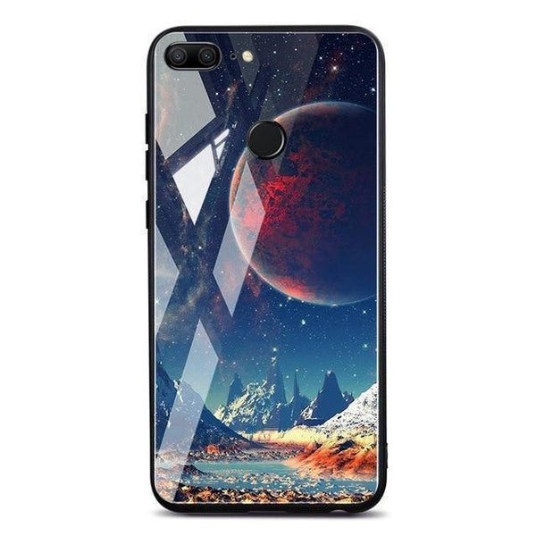 Planet Gates Pattern 10 / P20 Lite TOMKAS Space Case For Huawei P20 Lite Pro Mate 10 Lite Cases Cover P Smart Glass Coque Phone Case on for Huawei Honor 9 Lite 10