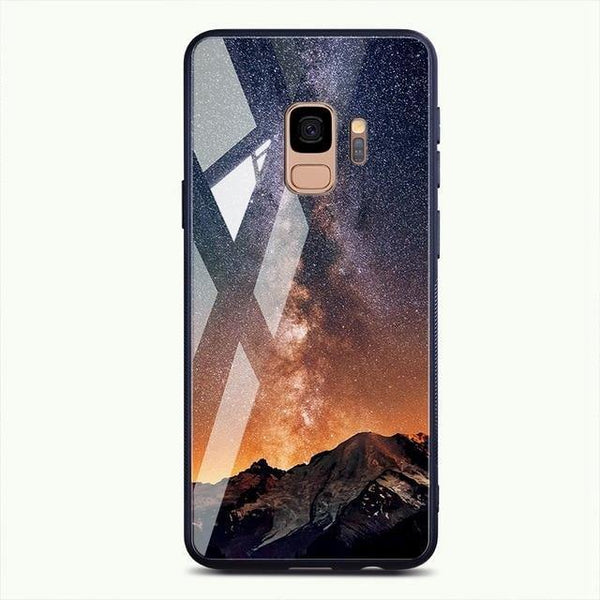 Planet Gates Pattern 11 / For Samsung S9 TOMKAS Tempered Glass Case For Samsung Galaxy S9 S9 Plus Silicone Coque Patterned Phone Cover Cases For Samsung Galaxy Note 9 8