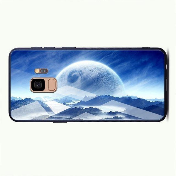 Planet Gates Pattern 12 / For Samsung S9 TOMKAS Tempered Glass Case For Samsung Galaxy S9 S9 Plus Silicone Coque Patterned Phone Cover Cases For Samsung Galaxy Note 9 8