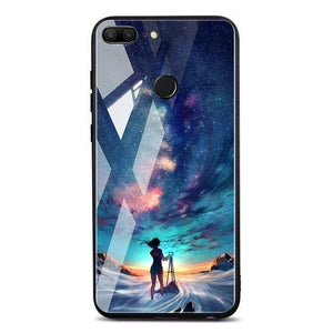 Planet Gates Pattern 16 / P20 Lite TOMKAS Space Case For Huawei P20 Lite Pro Mate 10 Lite Cases Cover P Smart Glass Coque Phone Case on for Huawei Honor 9 Lite 10