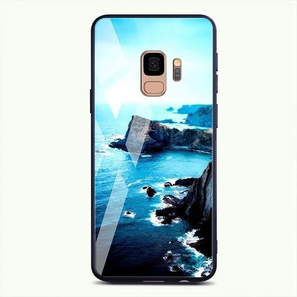 Planet Gates Pattern 18 / For Samsung S9 TOMKAS Tempered Glass Case For Samsung Galaxy S9 S9 Plus Silicone Coque Patterned Phone Cover Cases For Samsung Galaxy Note 9 8