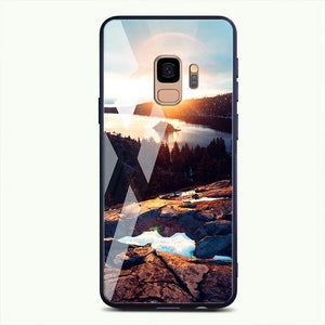 Planet Gates Pattern 20 / For Samsung S9 TOMKAS Tempered Glass Case For Samsung Galaxy S9 S9 Plus Silicone Coque Patterned Phone Cover Cases For Samsung Galaxy Note 9 8