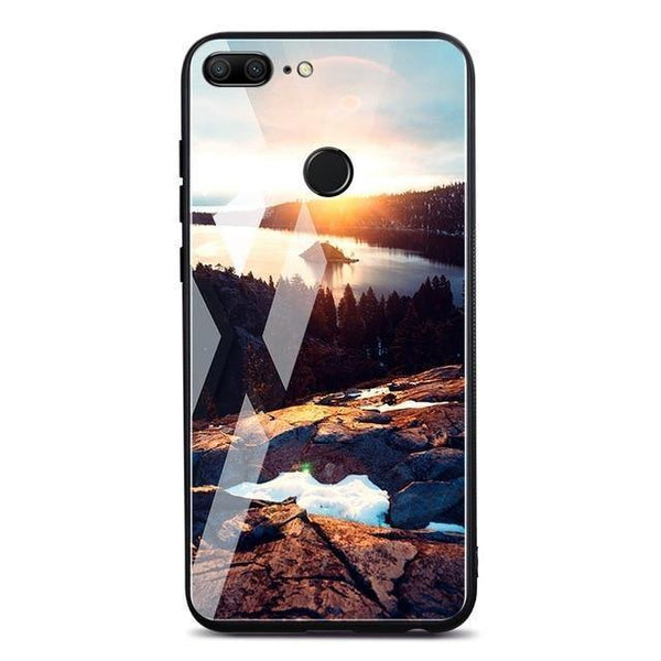 Planet Gates Pattern 20 / P20 Lite TOMKAS Space Case For Huawei P20 Lite Pro Mate 10 Lite Cases Cover P Smart Glass Coque Phone Case on for Huawei Honor 9 Lite 10