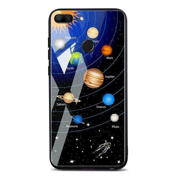 TOMKAS Space Case For Huawei P20 Lite Pro Mate 10 Lite Cases Cover P Smart Glass Coque Phone Case on for Huawei Honor 9 Lite 10 - Planet Gates