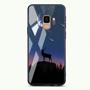 Planet Gates Pattern 23 / For Samsung S9 TOMKAS Tempered Glass Case For Samsung Galaxy S9 S9 Plus Silicone Coque Patterned Phone Cover Cases For Samsung Galaxy Note 9 8