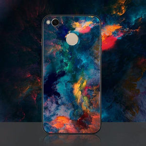 Planet Gates Pattern 9 / Redmi 4X TOMKAS Agate Marble Case for Xiaomi Redmi 4X Note 5 Soft Edge PC+Glass Back Cover Phone Case for Xiaomi Redmi Note 5 Global Pro