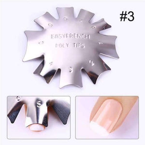 Planet Gates Pattern3 Easy French Line Edge Smile Cutter Nail Stencil Edge Trimmer Multi-size Nail Manicure Nail Art Styling Tool Set