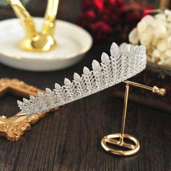Planet Gates Paved Full Cubic Zircon Tiara Luxury Zirconia Crown Wedding Hair Accessories Bride CZ Coroa Novia Bijoux Cheveux WIGO1196