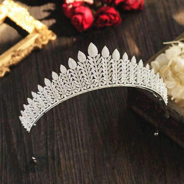 Planet Gates Paved Full Cubic Zircon Tiara Luxury Zirconia Crown Wedding Hair Accessories Bride CZ Coroa Novia Bijoux Cheveux WIGO1196
