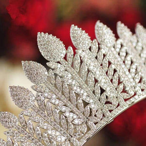 Planet Gates Paved Full Cubic Zircon Tiara Luxury Zirconia Crown Wedding Hair Accessories Bride CZ Coroa Novia Bijoux Cheveux WIGO1196