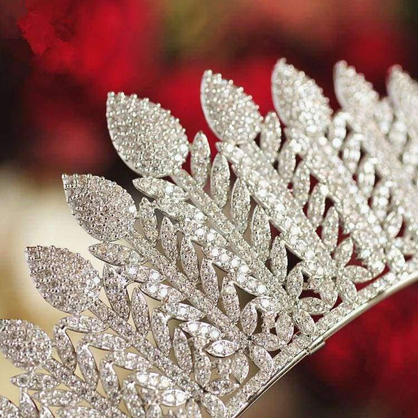 Planet Gates Paved Full Cubic Zircon Tiara Luxury Zirconia Crown Wedding Hair Accessories Bride CZ Coroa Novia Bijoux Cheveux WIGO1196