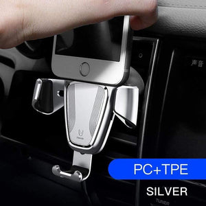 Baseus Gravity Car Holder For iPhone Samsung Cell Mobile Phone Holder 360 Degree GPS Air Vent Mount Clip Car Phone Holder Stand
