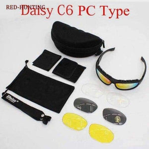 Planet Gates PC Type C6 Combat Men Tactical DAISY X7 Sun glasses Lens Kit War Game Hunting Glasses Outdoor Eyewear