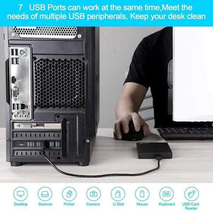 Planet Gates PCI-E to USB 3.0 7-Port Expansion Card, PCI Express USB 3.2 Add in Card, Internal USB3 Hub Converter for Desktop PC