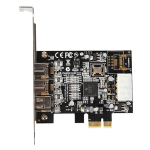 Planet Gates PCI Express 3 Port Firewire 1394B & 1394A PCIe 1.1 x1 Card TI XIO2213B Chipset