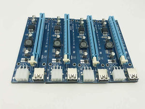 Planet Gates PCIe 1 to 4 Mining Card PCI Express 16X Slots Riser Card PCI-E 1X to 16x External PCI-e Slot Adapter Port Multiplier for BTC