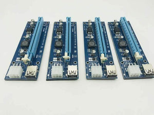 Planet Gates PCIe 1 to 4 Mining Card PCI Express 16X Slots Riser Card PCI-E 1X to 16x External PCI-e Slot Adapter Port Multiplier for BTC