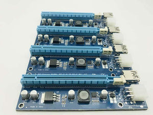 Planet Gates PCIe 1 to 4 Mining Card PCI Express 16X Slots Riser Card PCI-E 1X to 16x External PCI-e Slot Adapter Port Multiplier for BTC