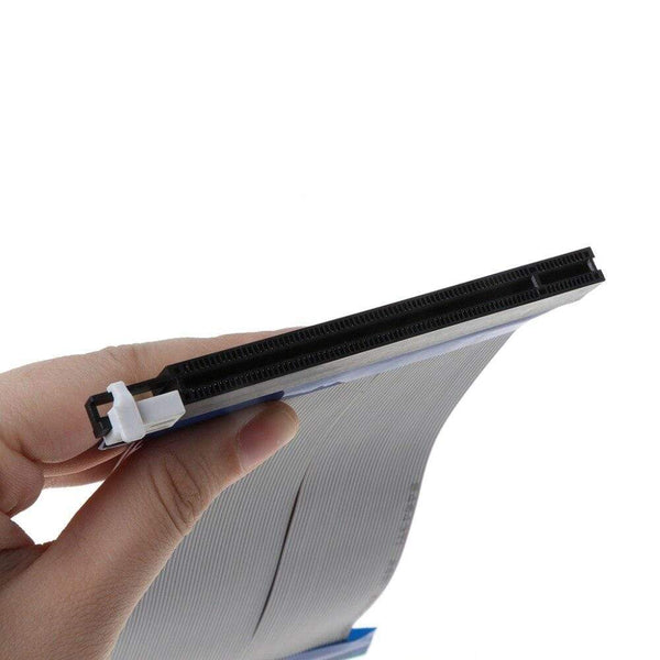 Planet Gates PCIe 16X PCI Express PCI-E 16X to 16X Riser Extender Card Adapter Flexible Cable Feb6