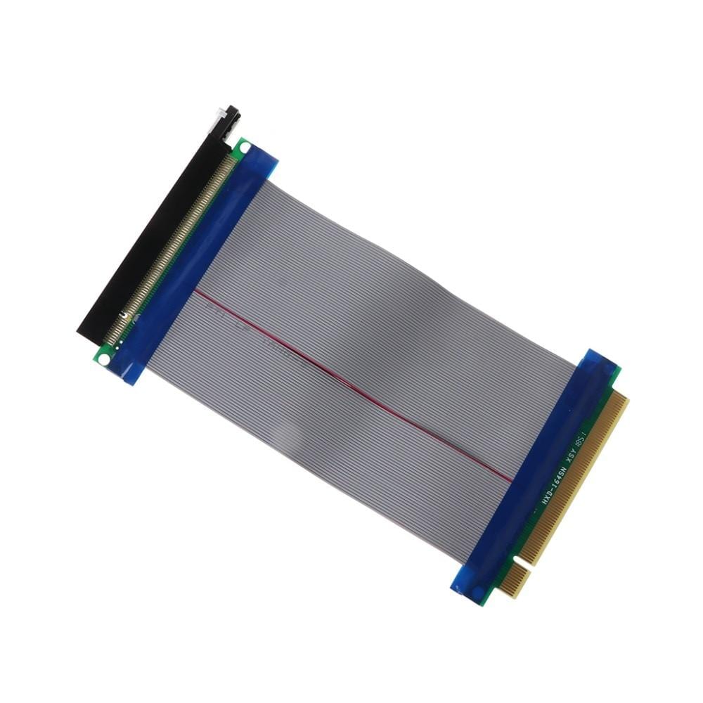 Planet Gates PCIe 16X PCI Express PCI-E 16X to 16X Riser Extender Card Adapter Flexible Cable Feb6
