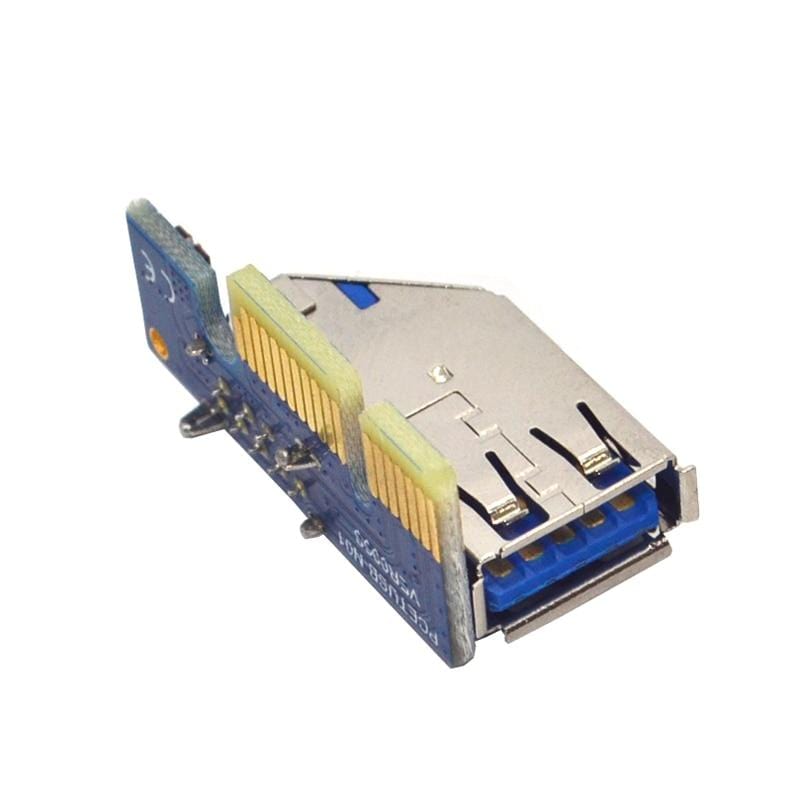 Planet Gates PCIE PCI-E PCI Express X1 to PCI Riser Card Bus Card High Efficiency Adapter Converter USB 3.0 Cable for Desktop PC ASM1083 Chip