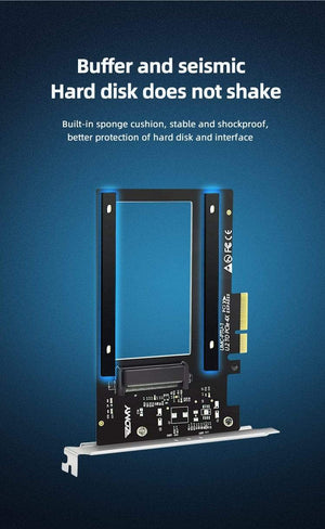Planet Gates PCIE Riser U.2 To PCI Express3.0 X4 Adapter Interface Gen3 Pci Card Computer Hard Drive Computer Components Expansion Pci Card
