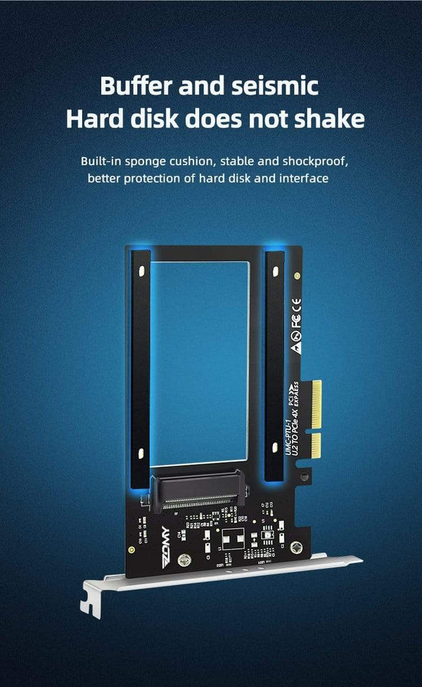 Planet Gates PCIE Riser U.2 To PCI Express3.0 X4 Adapter Interface Gen3 Pci Card Computer Hard Drive Computer Components Expansion Pci Card