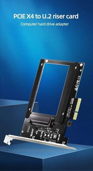 Planet Gates PCIE Riser U.2 To PCI Express3.0 X4 Adapter Interface Gen3 Pci Card Computer Hard Drive Computer Components Expansion Pci Card