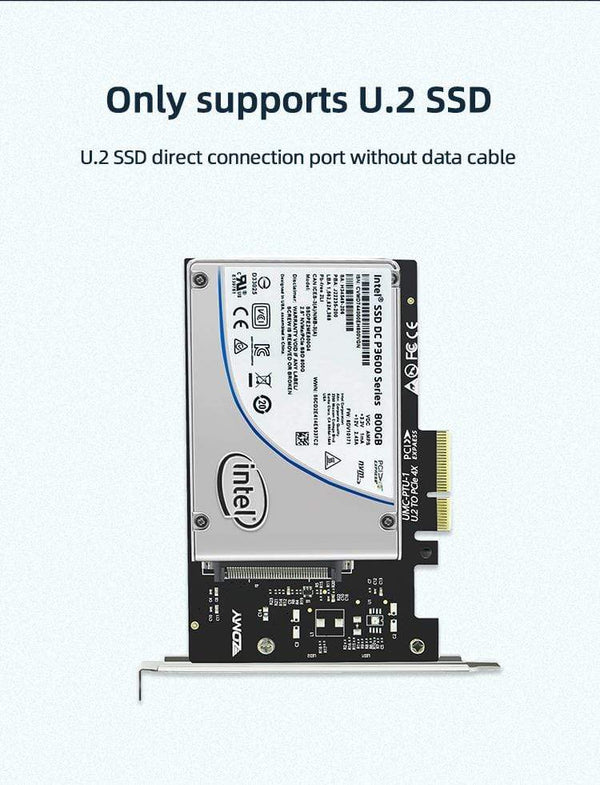 Planet Gates PCIE Riser U.2 To PCI Express3.0 X4 Adapter Interface Gen3 Pci Card Computer Hard Drive Computer Components Expansion Pci Card
