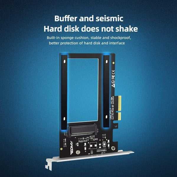 Planet Gates PCIE Riser U.2 To PCI Express3.0 X4 Adapter Interface Gen3 Pci Card Computer Hard Drive Computer Components Expansion Pci Card