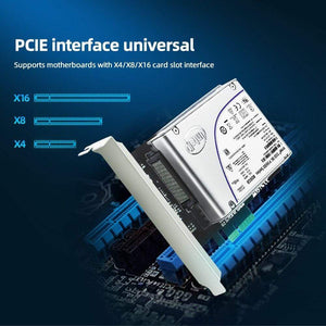 Planet Gates PCIE Riser U.2 To PCI Express3.0 X4 Adapter Interface Gen3 Pci Card Computer Hard Drive Computer Components Expansion Pci Card