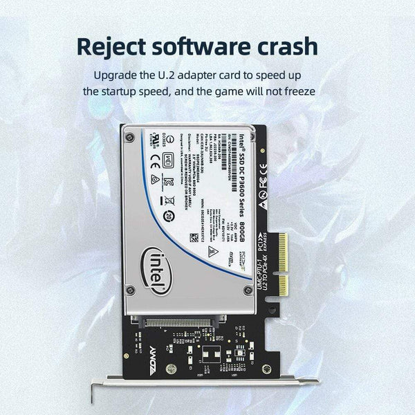 Planet Gates PCIE Riser U.2 To PCI Express3.0 X4 Adapter Interface Gen3 Pci Card Computer Hard Drive Computer Components Expansion Pci Card