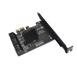 Planet Gates PCIE to SATA Card 6 Ports SATA 3 PCI Express Expansion Card PCI-E/PCIE SATA Controller Multiplier for SSD Synology ASM1166 Chips