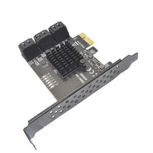 Planet Gates PCIE to SATA Card 6 Ports SATA 3 PCI Express Expansion Card PCI-E/PCIE SATA Controller Multiplier for SSD Synology ASM1166 Chips