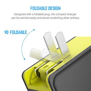 Planet Gates PD Fast Charging USB Charger for iPhone X 8 plus, ROCK 36W Quick Charge 3.0 Dual USB Charger QC3.0 &PD &FCP fast charging