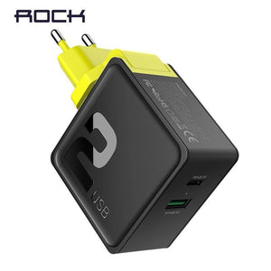 Planet Gates PD Fast Charging USB Charger for iPhone X 8, ROCK 36W Quick Charge Dual USB Charger QC3.0 &PD FCP fast charging Clearance 49%
